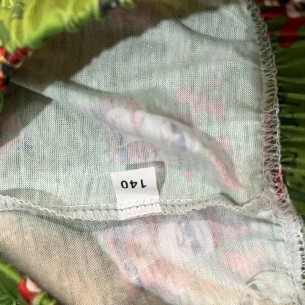 3/$20 Bundle 🌈 Boys Santa Christmas Pajama Pants “Six Seven” Green 8 NWOT